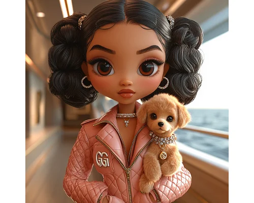 Алмазна мозаїка Стильний друг 20*20см Dreamtoys (S10157)