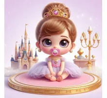 Алмазна мозаїка Принцеса Baby 20*20см Dreamtoys (S10170)