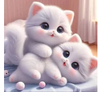 Алмазна мозаїка Милі кошенята 20*20см Dreamtoys (S10184)