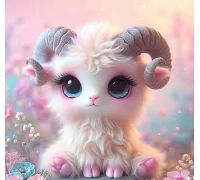 Алмазна мозаїка Милий баранчик 20*20см Dreamtoys (S10185)