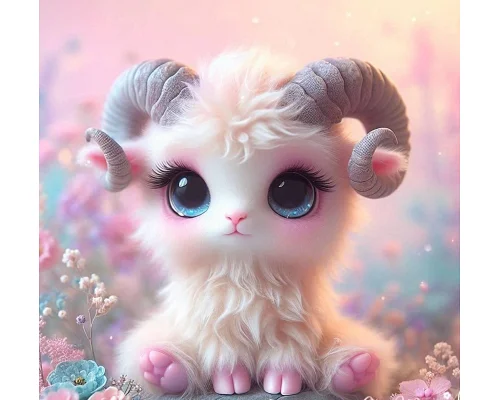 Алмазна мозаїка Милий баранчик 20*20см Dreamtoys (S10185)