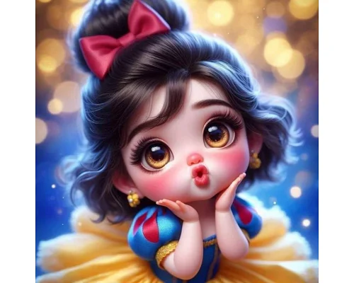 Алмазна мозаїка Лялька Білосніжка 20*20см Dreamtoys (S10194)