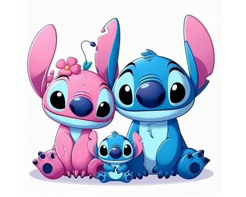 Алмазная мозаика Семейка Стича 20*20см Dreamtoys (S10202)