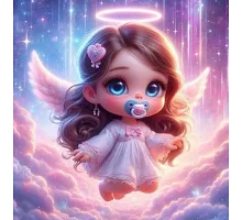 Алмазна мозаїка Янголятко 20*20см Dreamtoys (S10216)