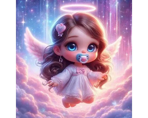 Алмазна мозаїка Янголятко 20*20см Dreamtoys (S10216)