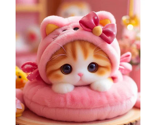 Алмазна мозаїка Грайливе кошеня 20*20см Dreamtoys (S10234)