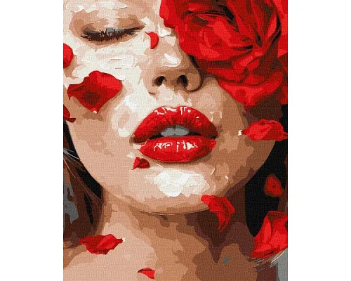 Картина за номерами Пелюстки троянди ©art.solomiia Ідейка 40х50 (KHO8468)