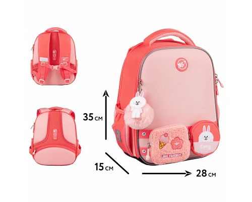Рюкзак шкільний ортопедичний Yes Line Friends Pretty Cony H-100 (559849)