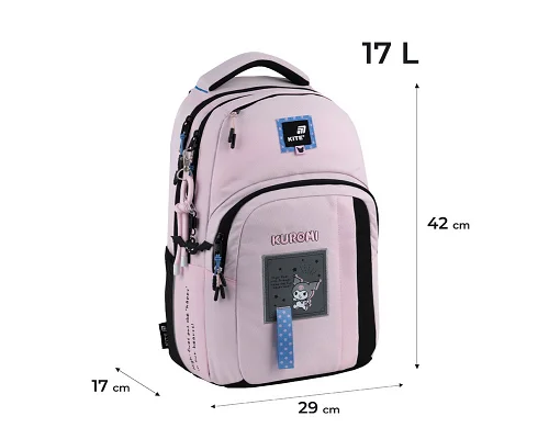 Рюкзак Kite teens котик Kuromi 42 см (HK25-2578M)