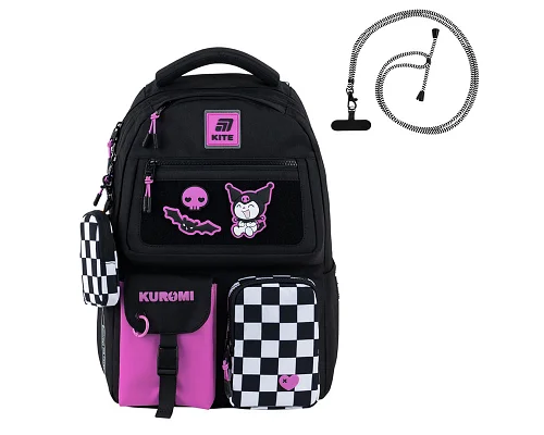 Рюкзак Kite teens котик Kuromi 42 см (HK25-2587M-2)