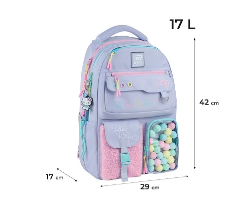 Рюкзак Kite teens котик Hello Kitty 42 см (HK25-2587M)