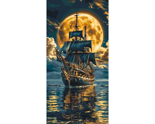 Картина за номерами Корабель у морі 40*80 см Орігамі (LW5108)