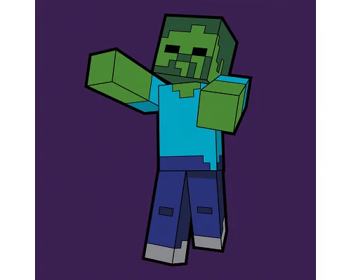 Картина по номерам Minecraft 25*25см Origamі (955026)
