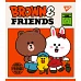 Зошит Line Friends 12 аркушів лінія YES (766806)
