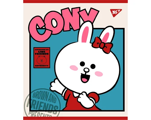 Зошит Line Friends 12 аркушів лінія YES (766806)