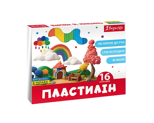 Пластилін Zoo Land 16 кольорів 320 г 1 Вересня (540676)