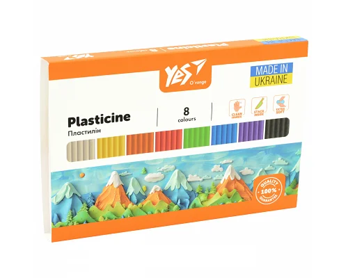 Пластилин Orange Line 8 цветов 160 г YES (540687)