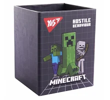 Стакан для письмового приладдя Minecraft картон сірий Yes (708332)