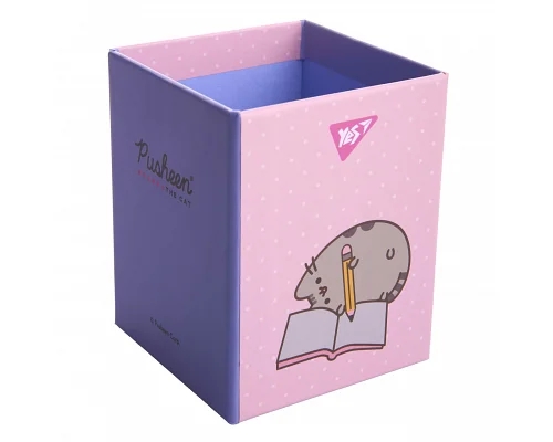 Стакан для письмового приладдя Pusheen картон рожевий Yes (708333)