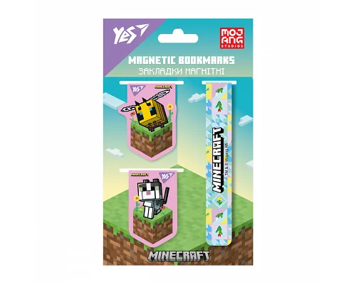Закладки магнітні Minecraft Girl 3 шт Yes (708343)