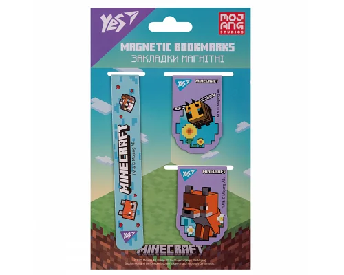 Закладки магнітні Minecraft Girl 3шт. Yes (708344)
