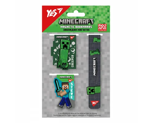 Закладки магнітні Minecraft.Boom 3 шт Yes (708345)