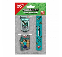 Закладки магнітні Minecraft 3 шт Yes (708346)