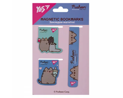 Закладки магнітні Pusheen 3 шт Yes (708348)