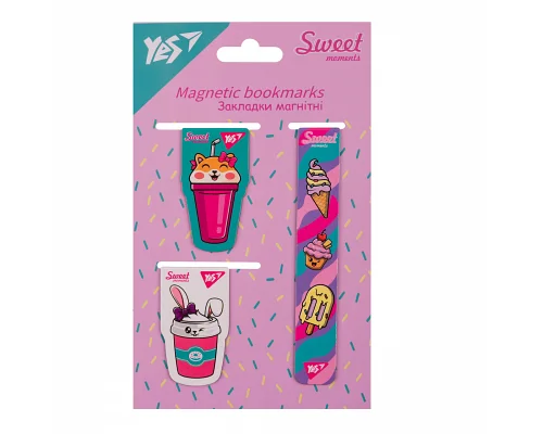 Закладки магнітні Sweet Cream 3 шт Yes (708352)