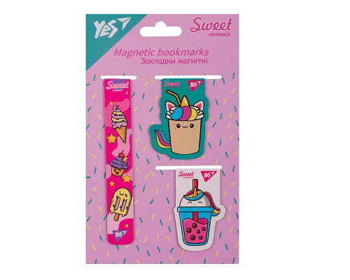 Закладки магнітні Sweet Cream 3 шт Yes (708352)