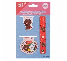 Закладки магнітні Line Friends 3 шт Yes (708358)