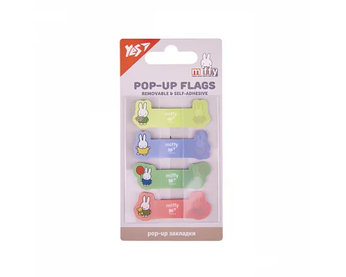 Закладки Pop-up Miffy пластик 80 шт Yes (170444)