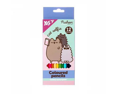 Карандаши цветные 12 цв. Pusheen Yes (290761)