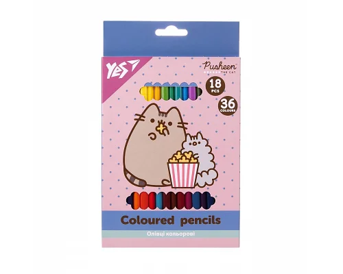 Олівці кольорові 18/36 кол. Pusheen Yes (290769)