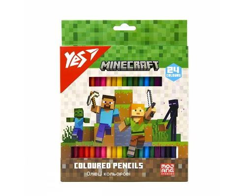 Олівці кольорові 24 кол. Minecraft Yes (290770)