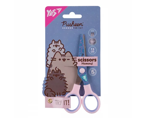 Ножницы Pusheen 13см с принтом на лезвии Yes (480468)