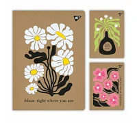 Зошит для записів Flowers 48 А4 аркушів клітинка крафт YES (681997)