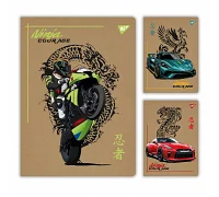Зошит для записів Ninja courage 48 А4 аркушів клітинка крафт YES (681998)