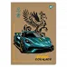 Тетрадь для записей Ninja courage А4 48 листов клетка крафт YES (681998)