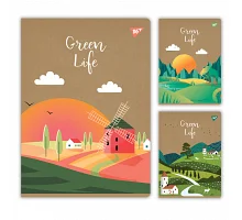 Зошит для записів Green life 48 А4 аркушів клітинка крафт YES (681999)