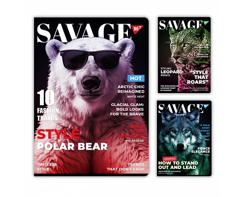 Зошит для записів Savage 96 А4 аркушів клітинка YES (682009)