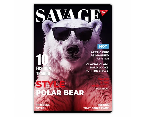 Зошит для записів Savage 96 А4 аркушів клітинка YES (682009)