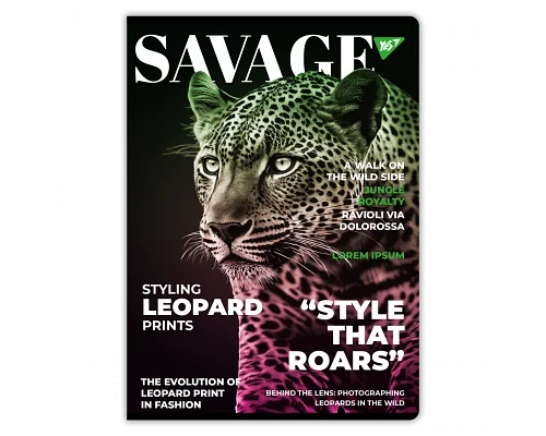 Зошит для записів Savage 96 А4 аркушів клітинка YES (682009)