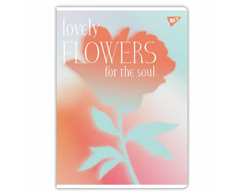 Зошит для записів Lovely flowers 48 А4 аркушів клітинка YES (682012)