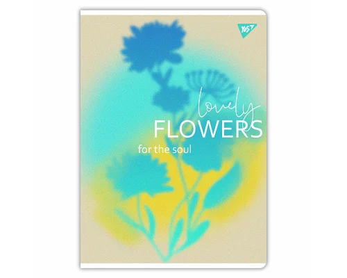 Зошит для записів Lovely flowers 48 А4 аркушів клітинка YES (682012)