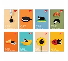 Блокнот А7 Catstyle 48 листов клетка YES (152099)