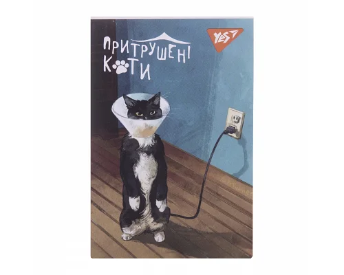 Блокнот А7 Таємне життя котів 48 аркушів клітинка YES (152101)
