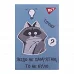 Блокнот А7 Smart raccoon 48 аркушів клітинка YES (152107)
