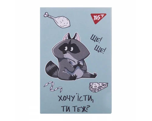Блокнот А7 Smart raccoon 48 аркушів клітинка YES (152107)