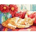 Картина за номерами Денний сон котика 30х40 см Ідейка (KHO6709)